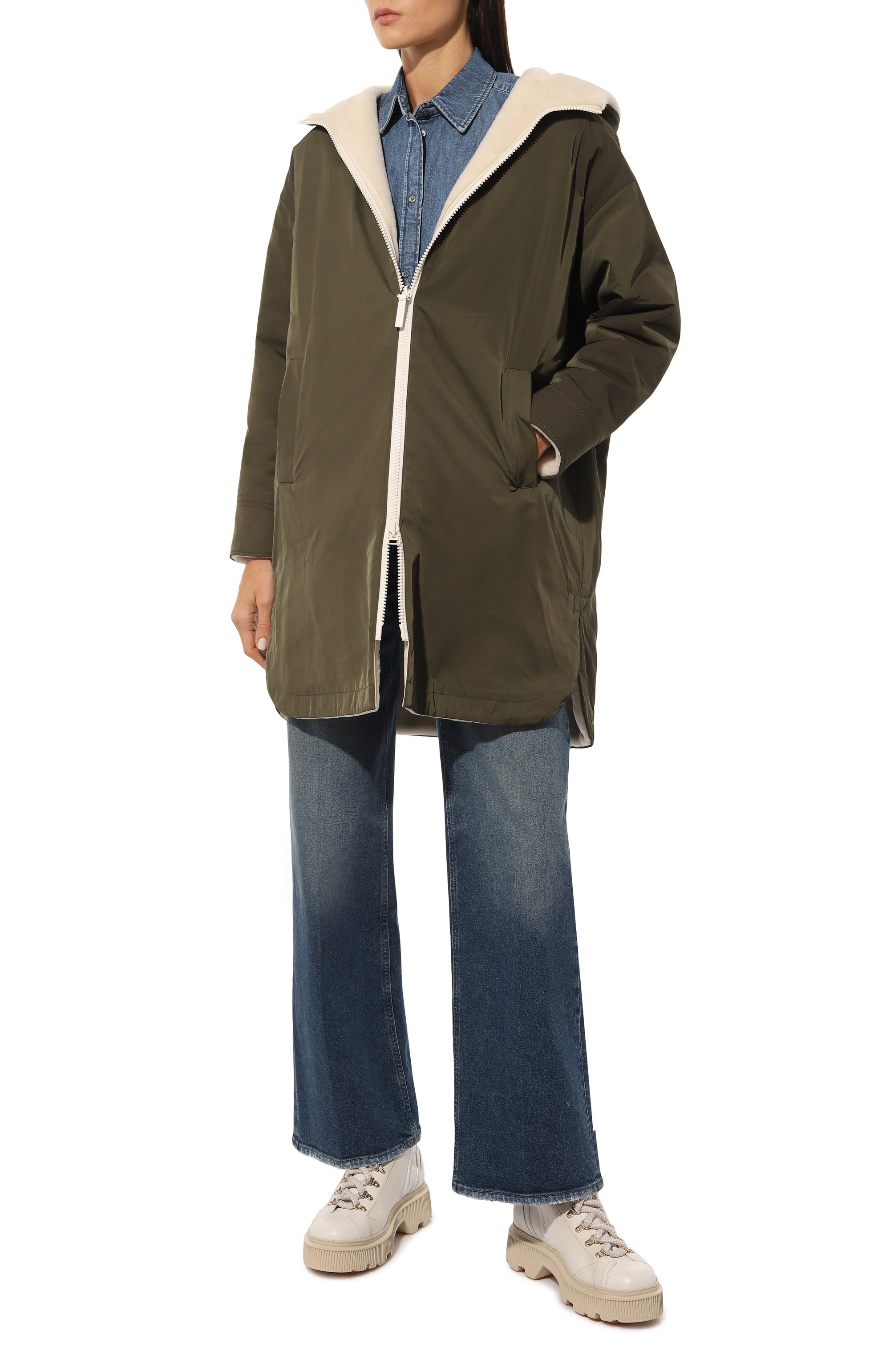 Двусторонняя парка из овчины YVES SALOMON, арт. 23WFM06793M05X, фото 2