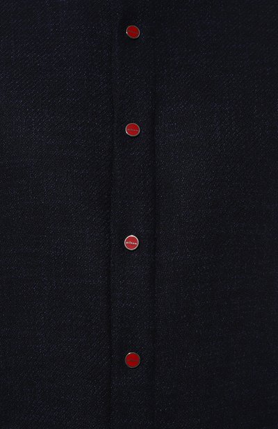 Рубашка из шерсти и шелка KITON, арт. UMCPETEK0170E04, фото 5