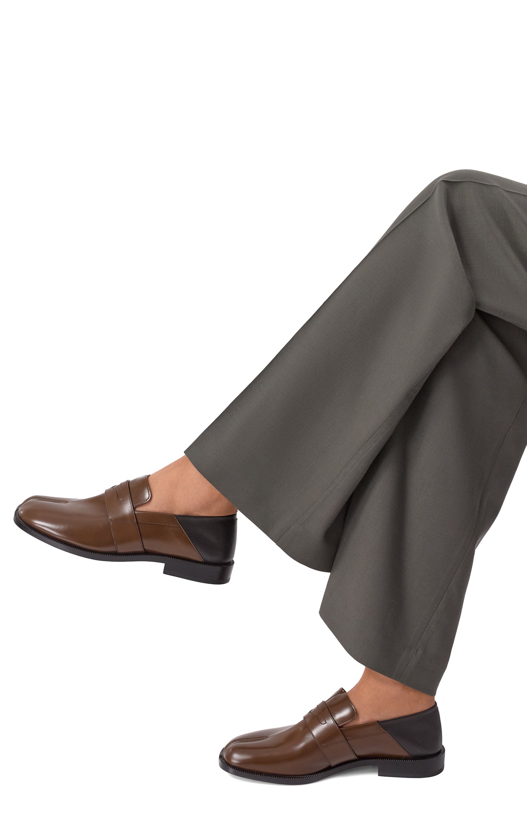 Кожаные пенни-лоферы tabi MAISON MARGIELA, арт. S39WR0021/P2820, фото 2