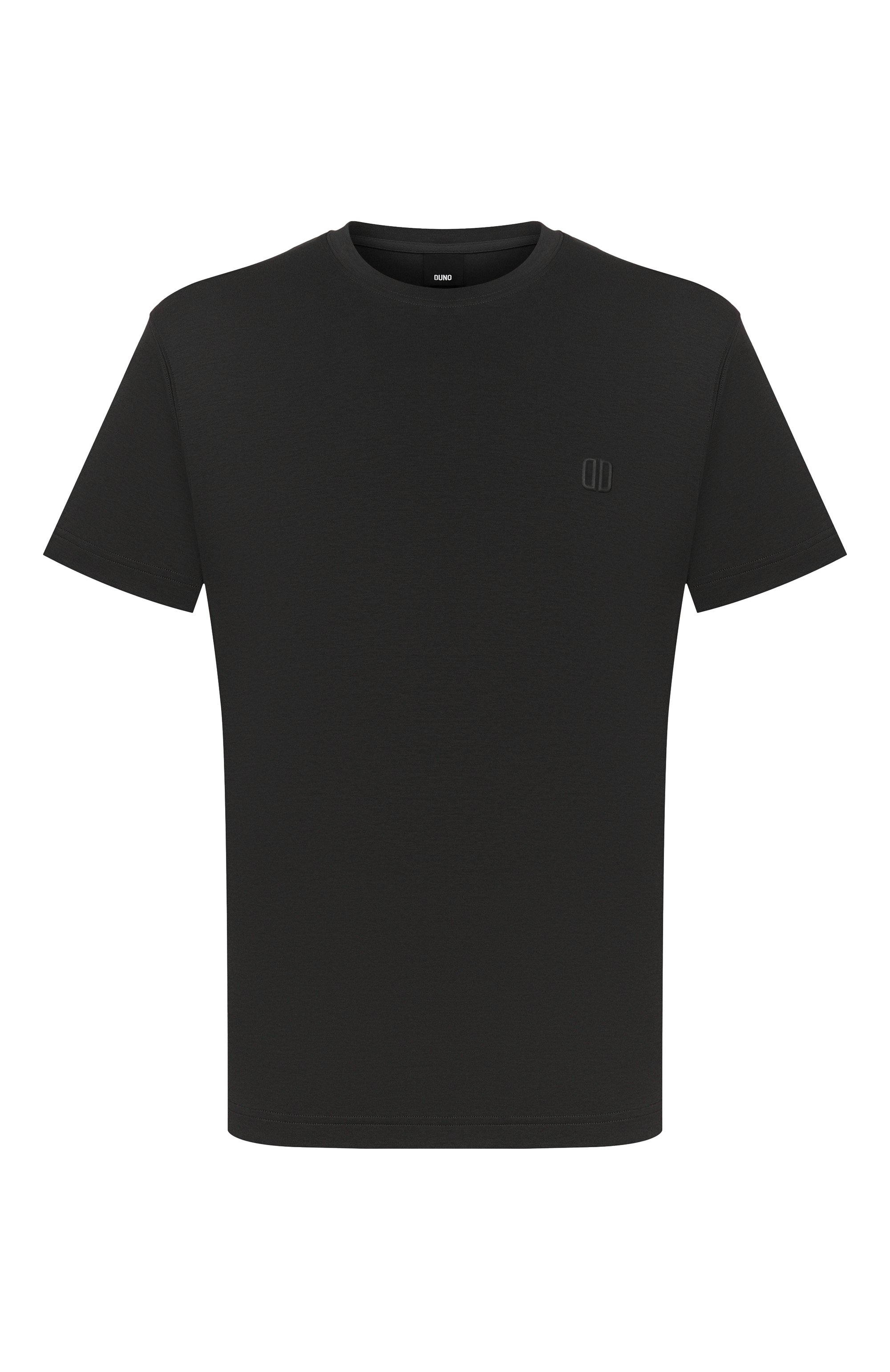 Хлопковая футболка DUNO черного цвета по цене 11100 руб., арт. DUARTE/FAR0, фото 1 Хлопковая футболка DUNO, арт. DUARTE/FAR0, фото 1