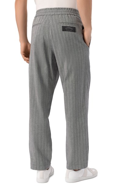 Брюки из хлопка и льна ICEBERG, арт. B131/0140, фото 4