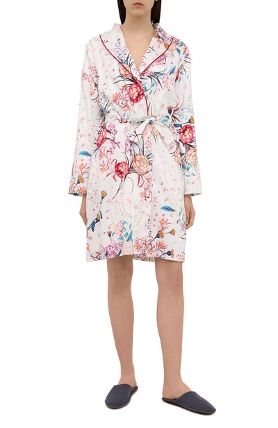 Хлопковый халат FURSTENBERG белого цвета по цене 35610 руб., арт. 41314563, фото 2 Хлопковый халат FURSTENBERG, арт. 41314563, фото 2