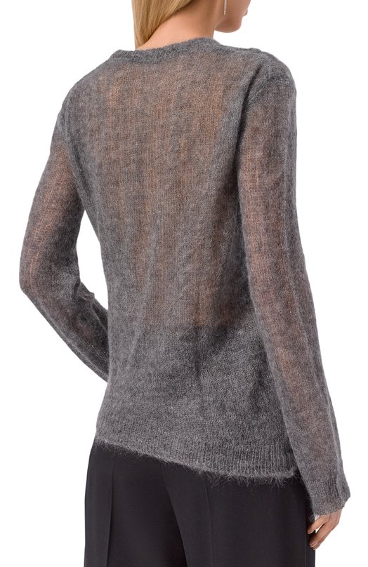 Пуловер из мохера и шелка Ann Demeulemeester B0013194/KN069 Серый  B0013194/KN069 Фото 4