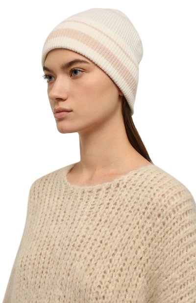 Шапка elian из шерсти и кашемира CANOE кремового цвета по цене 11010 руб., арт. 4201900, фото 2 Шапка elian из шерсти и кашемира CANOE, арт. 4201900, фото 2