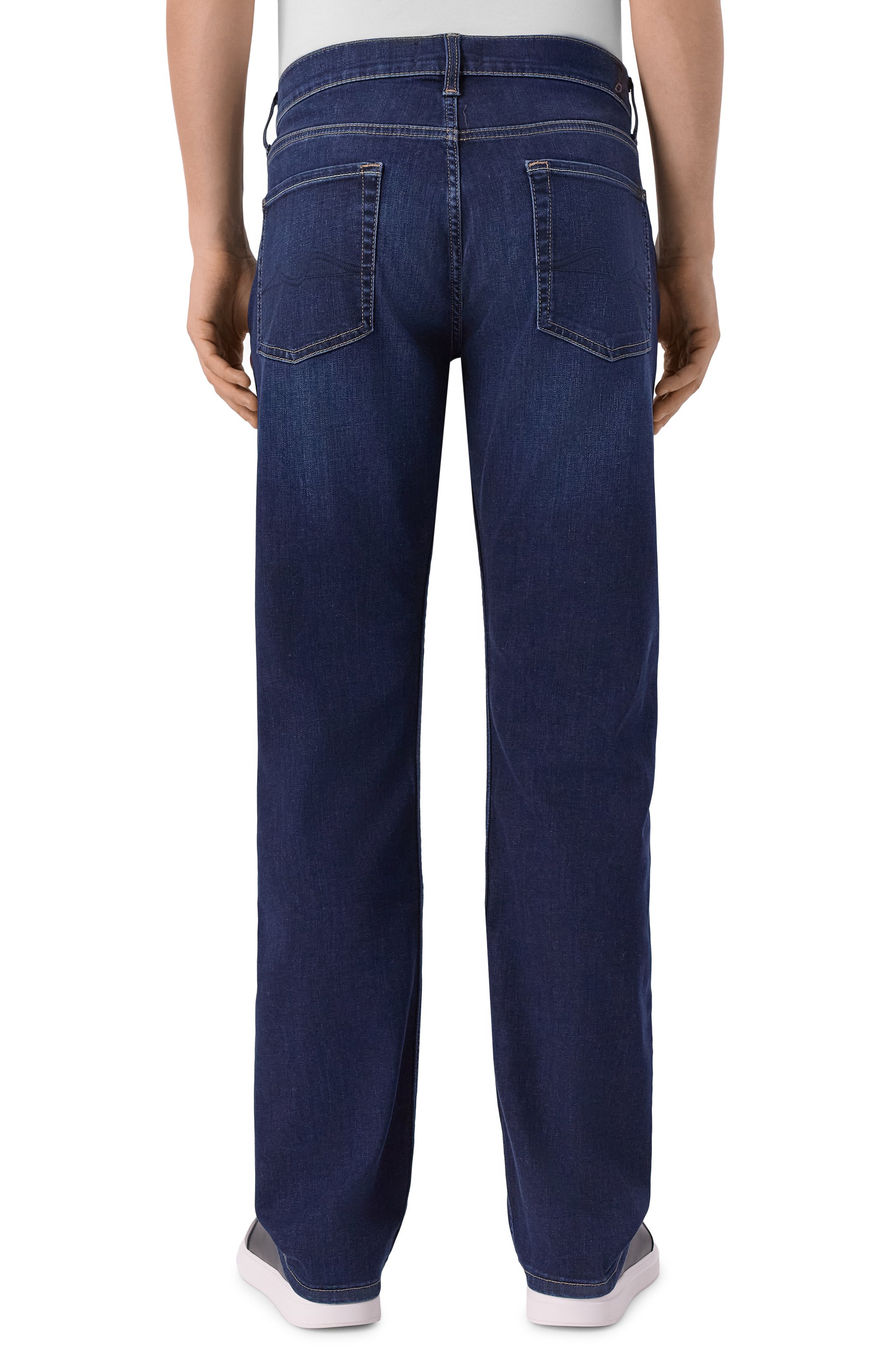 Джинсы standard 7 FOR ALL MANKIND темно-синего цвета по цене 31550 руб., арт. 7TE10B80-1C4, фото 4 Джинсы standard 7 FOR ALL MANKIND, арт. 7TE10B80-1C4, фото 4