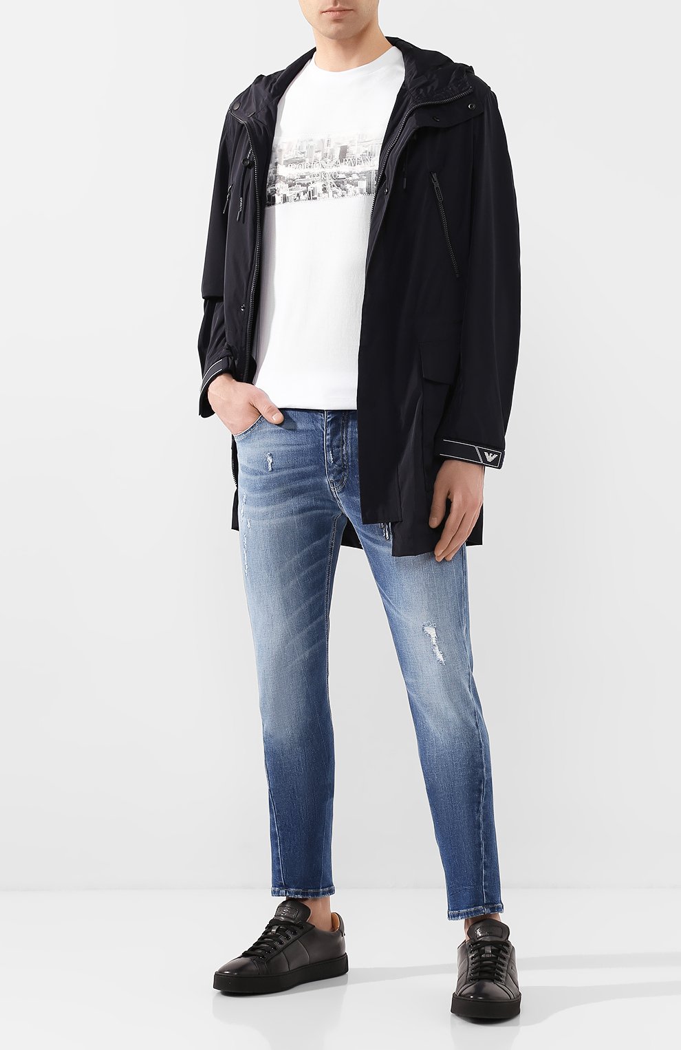 Хлопковая футболка EMPORIO ARMANI, арт. 3H1T62/1J30Z, фото 2