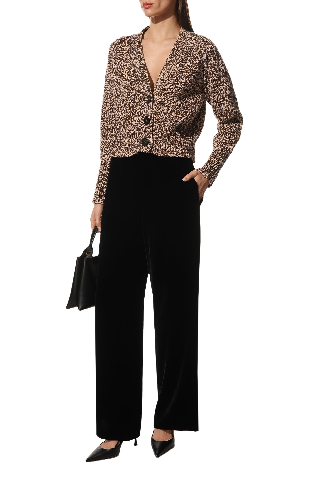 Бархатные брюки AND THE BRAND, арт. P002-1001-900-W23, фото 2