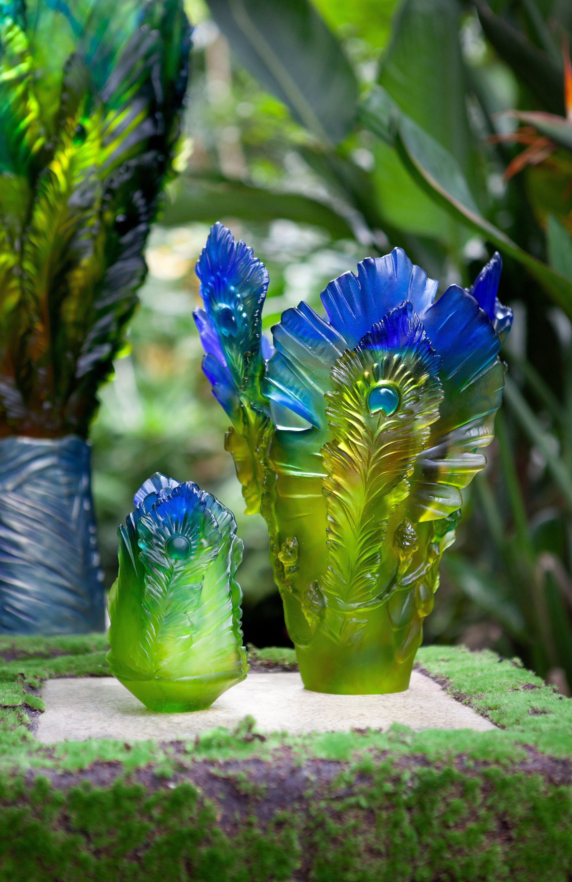 Ваза fleur de paon exotique большая DAUM, арт. 05692-2, фото 3