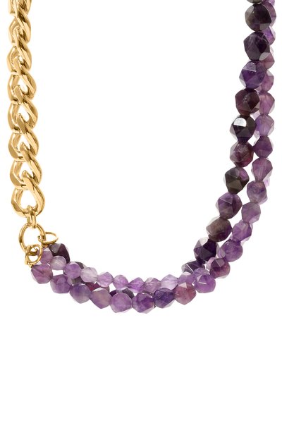 Колье CRYSTALLINE JEWELLERY фиолетового цвета по цене 19140 руб., арт. 501РТ, фото 2 Колье CRYSTALLINE JEWELLERY, арт. 501РТ, фото 2