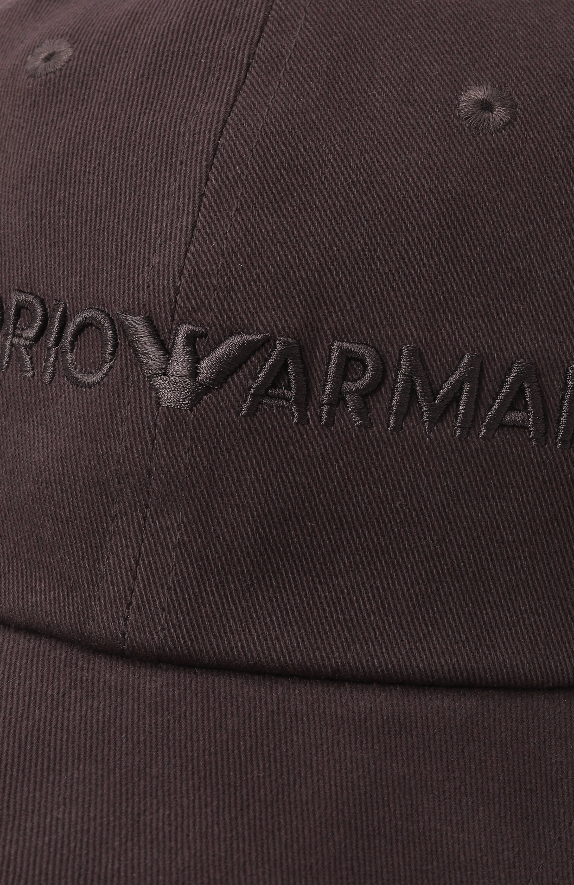 Хлопковая бейсболка EMPORIO ARMANI темно-серого цвета по цене 12200 руб., арт. EM001319/AF14032, фото 3 Хлопковая бейсболка EMPORIO ARMANI, арт. EM001319/AF14032, фото 3