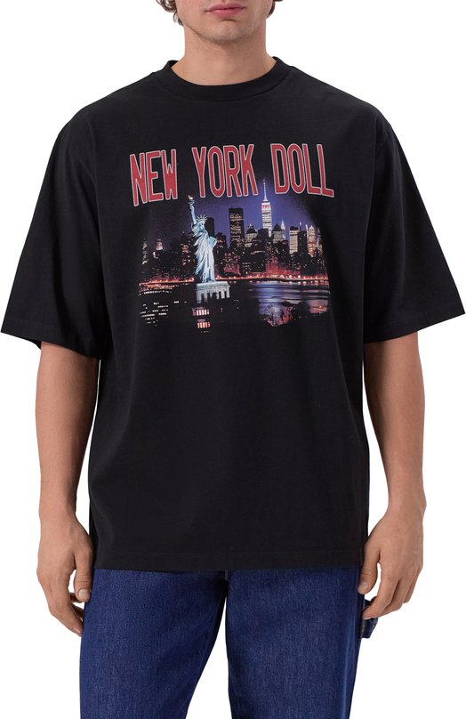 Хлопковая футболка Dsquared2 S71GD1598/D20020 Чёрный  S71GD1598/D20020 Фото 3