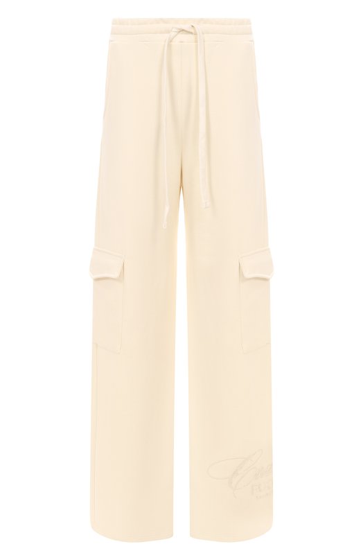 Хлопковые брюки-карго Comme des Fuckdown CFABW01398 Кремовый CFABW01398