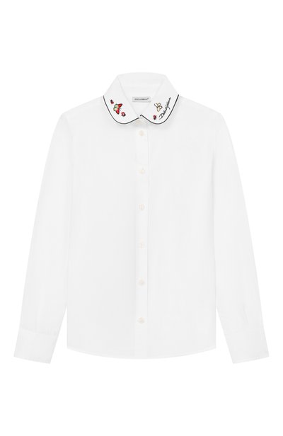 Хлопковая блузка DOLCE & GABBANA, арт. L56S70/FU5HW_001