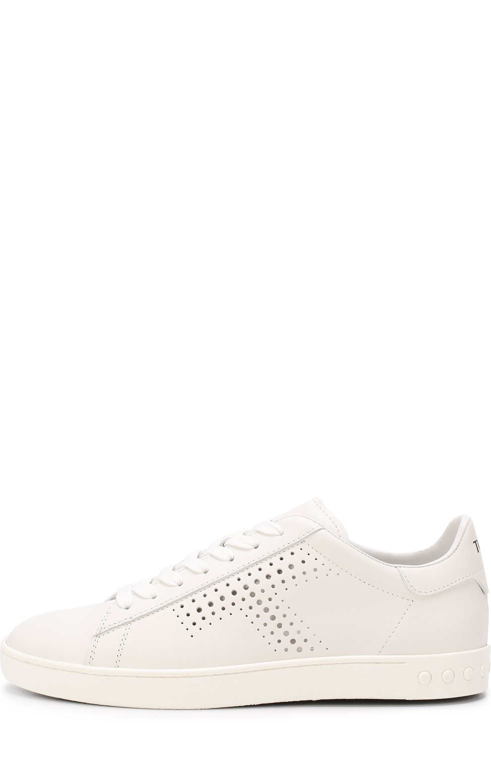 Кожаные кеды с перфорацией на шнуровке TOD’S, арт. XXW12A0T49008VB001, фото 3