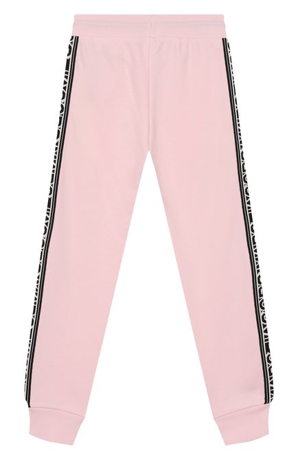 Детские хлопковые джоггеры MARC JACOBS (THE) светло-розового цвета, арт. W60469 | Фото 2 (Материал внешний: Хлопок; Нос: Не проставлено; Материал сплава: Проставлено)