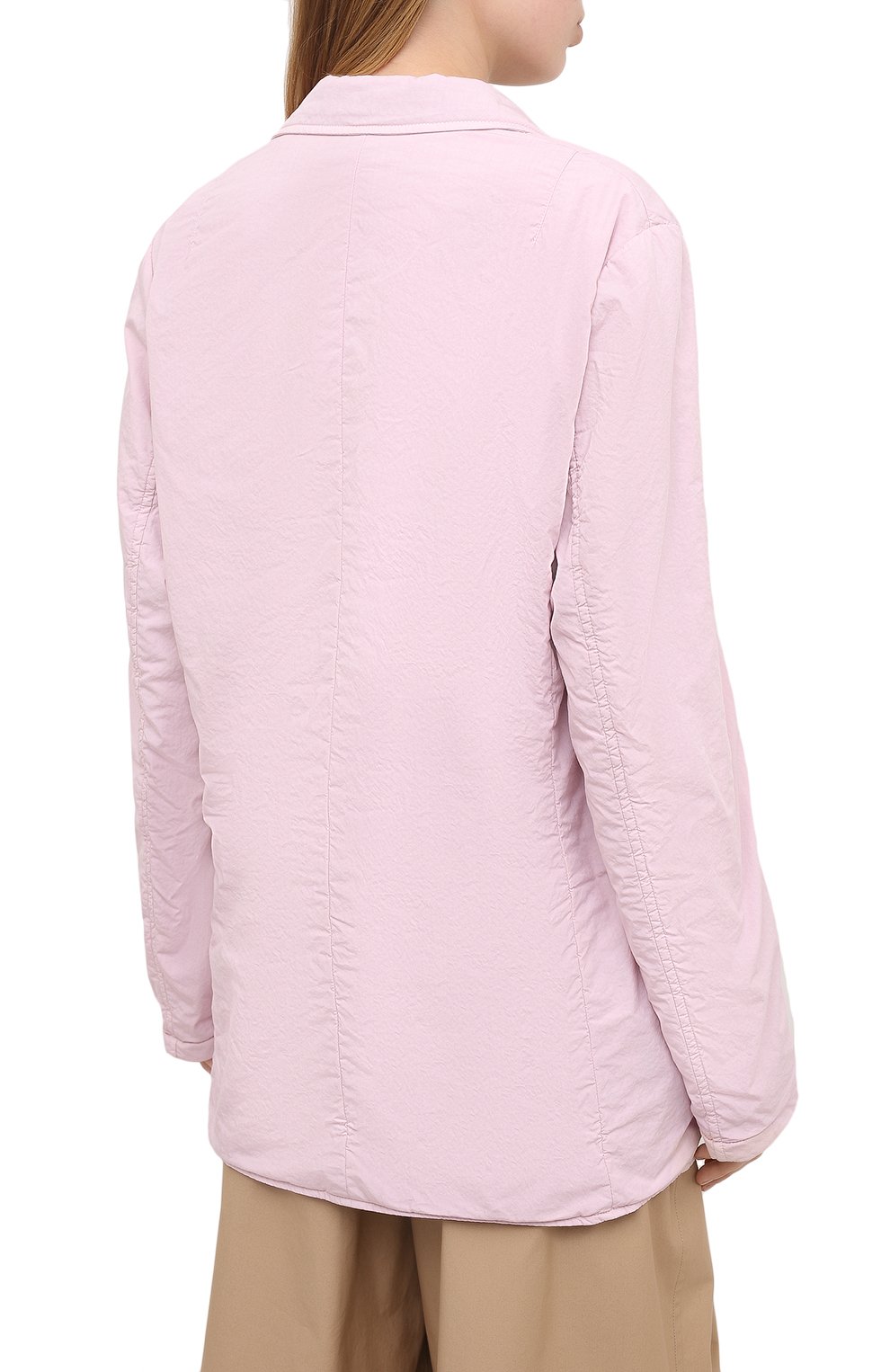 Хлопковый жакет DRIES VAN NOTEN розового цвета по цене 99500 руб., арт. 211-10414-2279, фото 4 Хлопковый жакет DRIES VAN NOTEN, арт. 211-10414-2279, фото 4