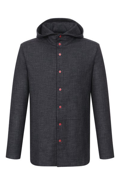 Мужская рубашка из шерсти и шелка KITON, арт. UMCPETEK0119G02