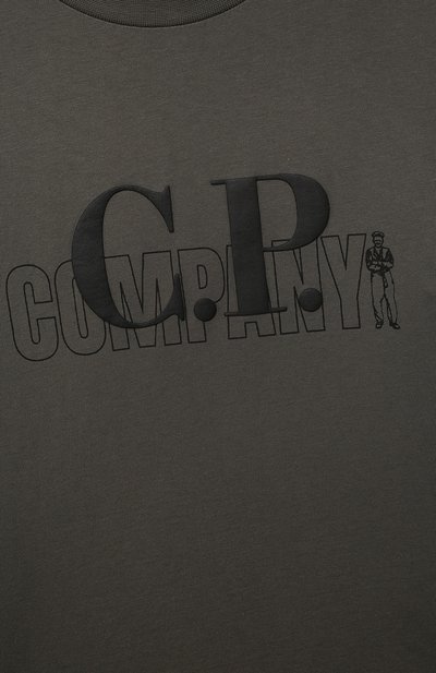 Хлопковая футболка C.P. COMPANY, арт. 13CKTS035A-006259W, фото 3