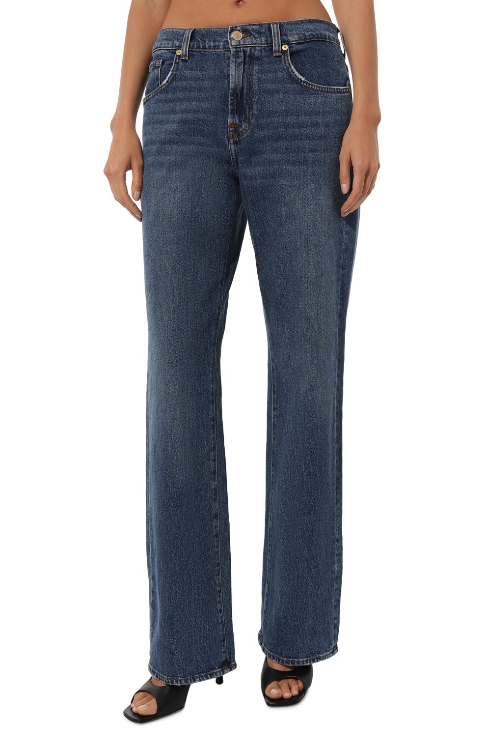 Джинсы 7 FOR ALL MANKIND синего цвета по цене 21100 руб., арт. JSSTC100SC, фото 3 Джинсы 7 FOR ALL MANKIND, арт. JSSTC100SC, фото 3