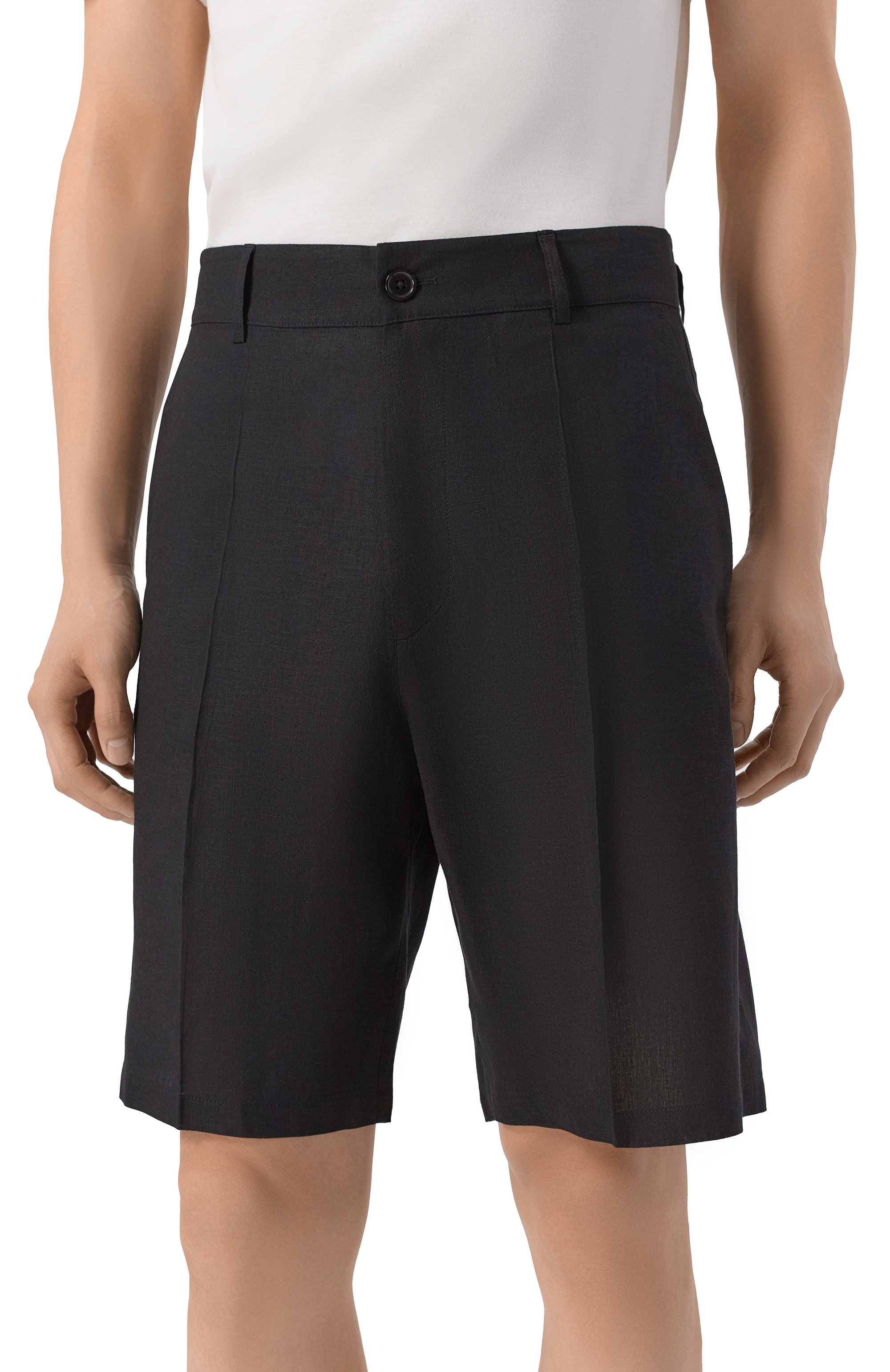 Шорты изо льна и вискозы HINNOMINATE, арт. HMABM01557, фото 3