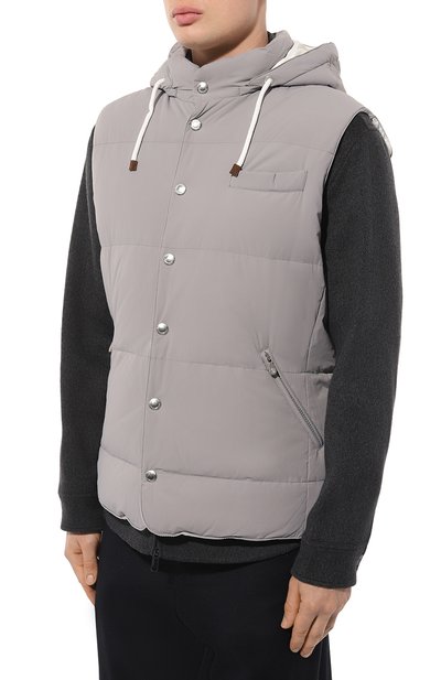 Пуховый жилет BRUNELLO CUCINELLI, арт. MM4031162, фото 3