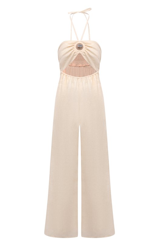 

Льняной комбинезон Faithfull the brand, Кремовый