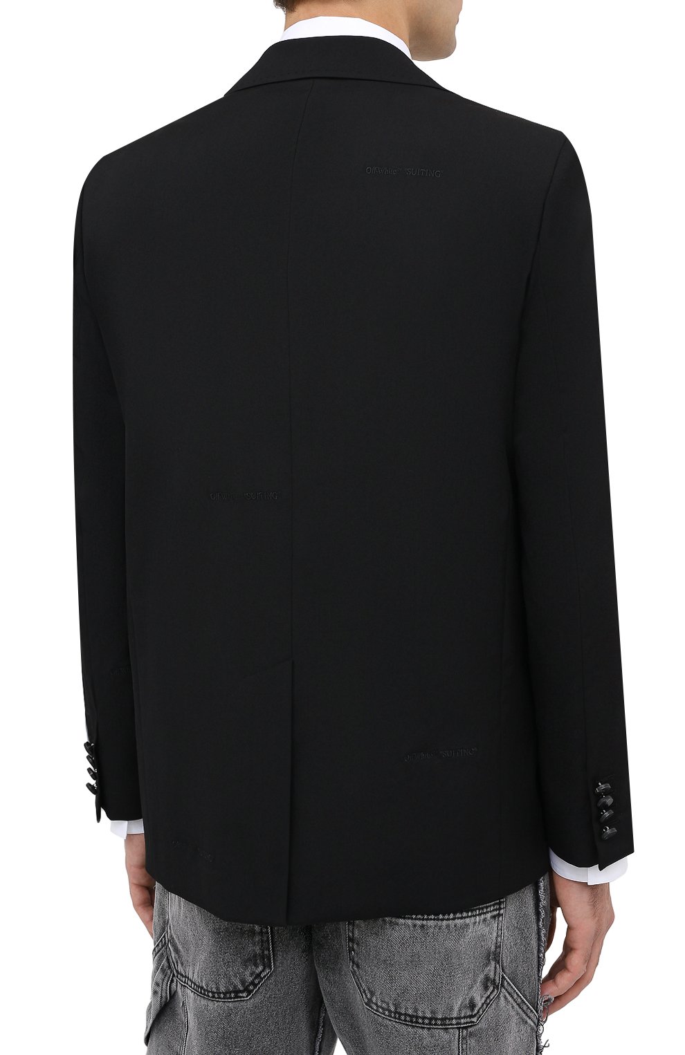 Шерстяной пиджак OFF-WHITE, арт. 0MEF056E20FAB0011000, фото 4