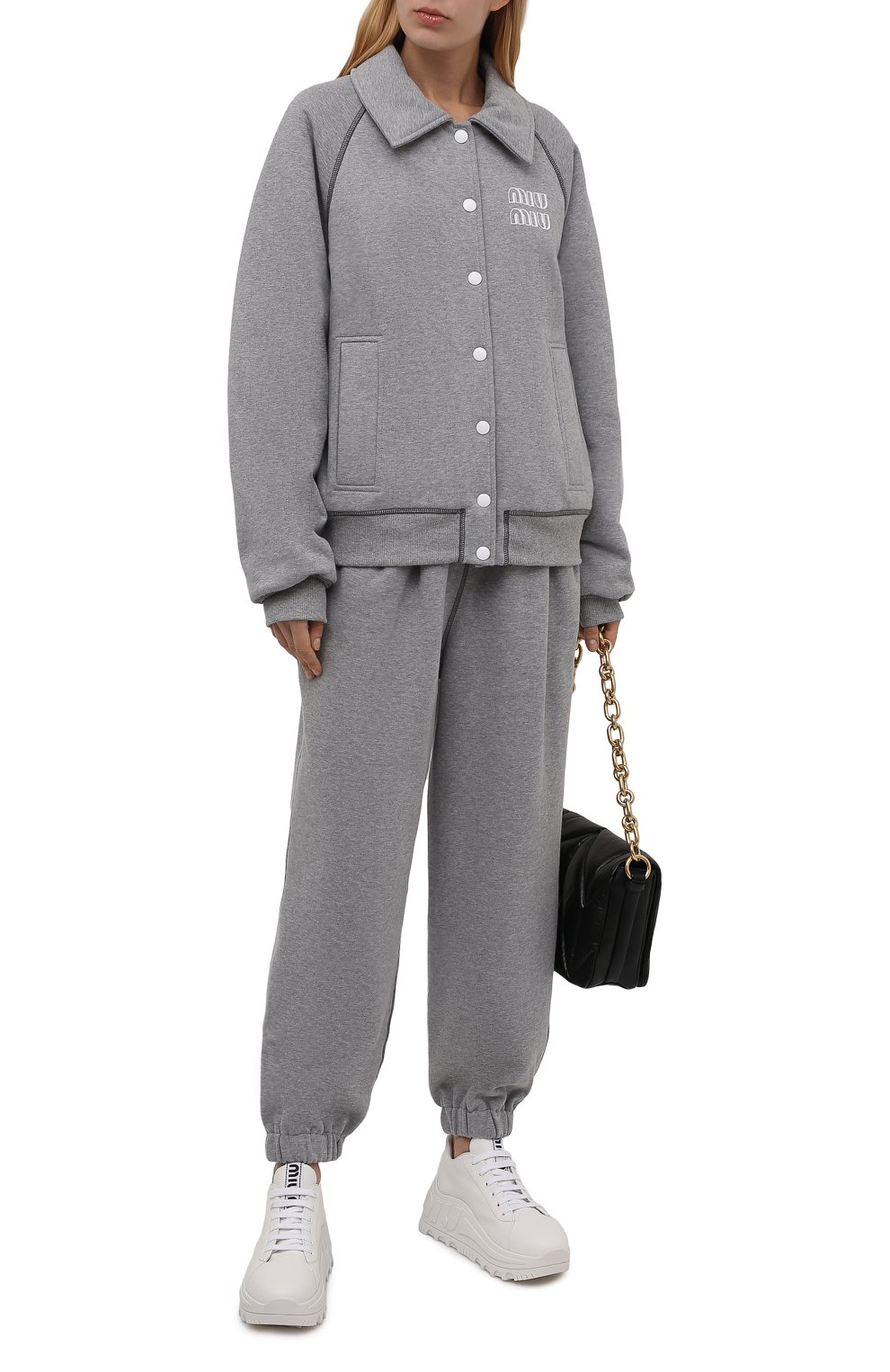 Хлопковая толстовка MIU MIU, арт. MJL780-1Z4H-F0031, фото 2