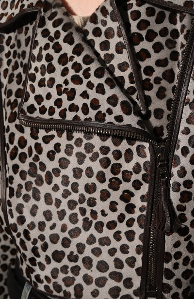 Кожаная куртка с мехом кенгуру YANA DRESS, арт. 2-38-050-7722, фото 5