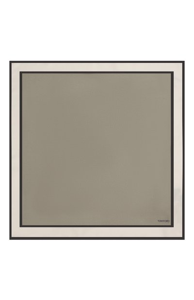 Шелковый платок TOM FORD серого цвета по цене 18150 руб., арт. 5TF90/TF312, фото 3 Шелковый платок TOM FORD, арт. 5TF90/TF312, фото 3