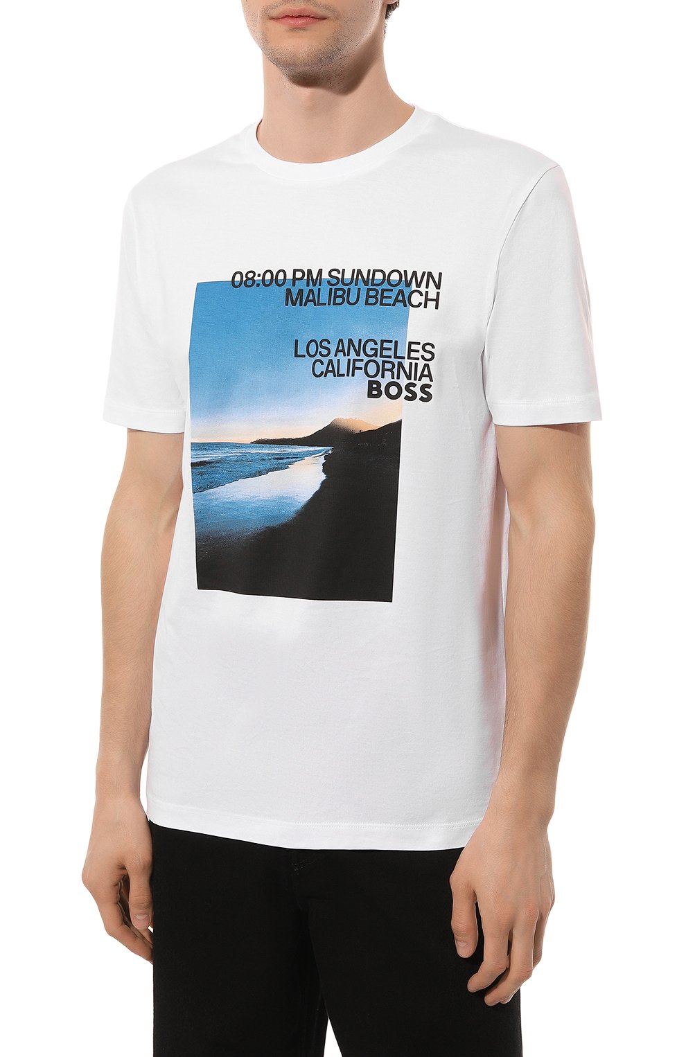 Хлопковая футболка BOSS, арт. 50486217, фото 3