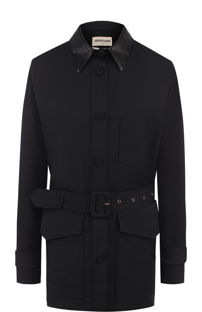 Куртка с поясом и накладными карманами ROBERTO CAVALLI, арт. GWT408/LG026, фото 1