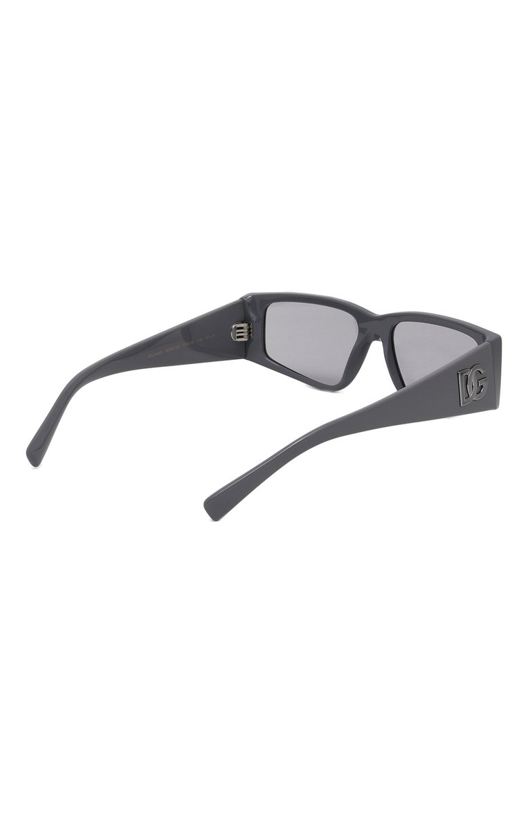 Женские солнцезащитные очки DOLCE & GABBANA серого цвета, арт. 4453-3090M3 | Фото 4 (Нос: Не проставлено; Региональные ограничения белый список (Axapta Mercury): Не проставлено; Материал: Пластик; Тип очков: С/з; Оптика Гендер: оптика-женское; Очки форма: Прямоугольные)