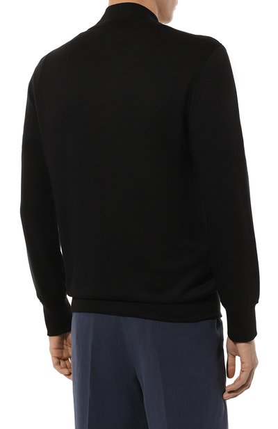 Кардиган из вискозы KITON черного цвета по цене 94150 руб., арт. UMM048004, фото 4 Кардиган из вискозы KITON, арт. UMM048004, фото 4