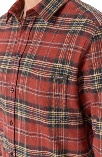 Хлопковая рубашка DOLCE & GABBANA, арт. G5JZ9T/FQ5NG, фото 5