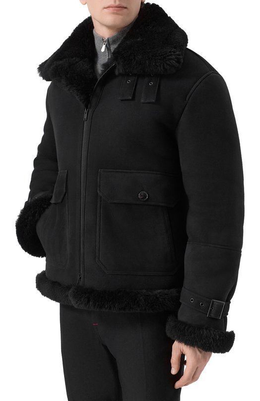 Дубленка из овчины MVST M25.1MM.0003/PELULUNG0 Чёрный  M25.1MM.0003/PELULUNG0 Фото 3