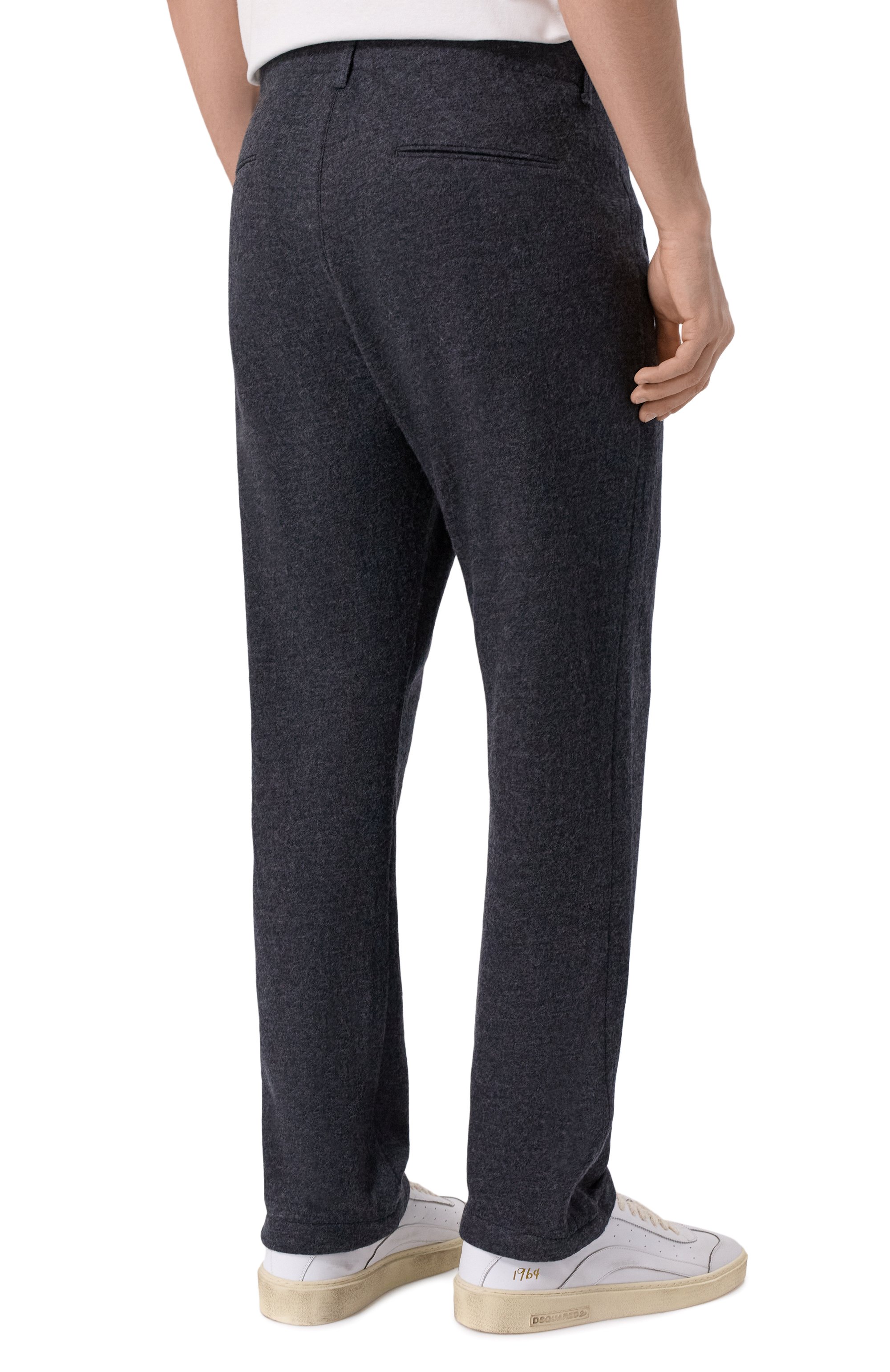 Шерстяные брюки HANNES ROETHER темно-серого цвета по цене 57250 руб., арт. BAR21BE.PLUS.502, фото 4 Шерстяные брюки HANNES ROETHER, арт. BAR21BE.PLUS.502, фото 4