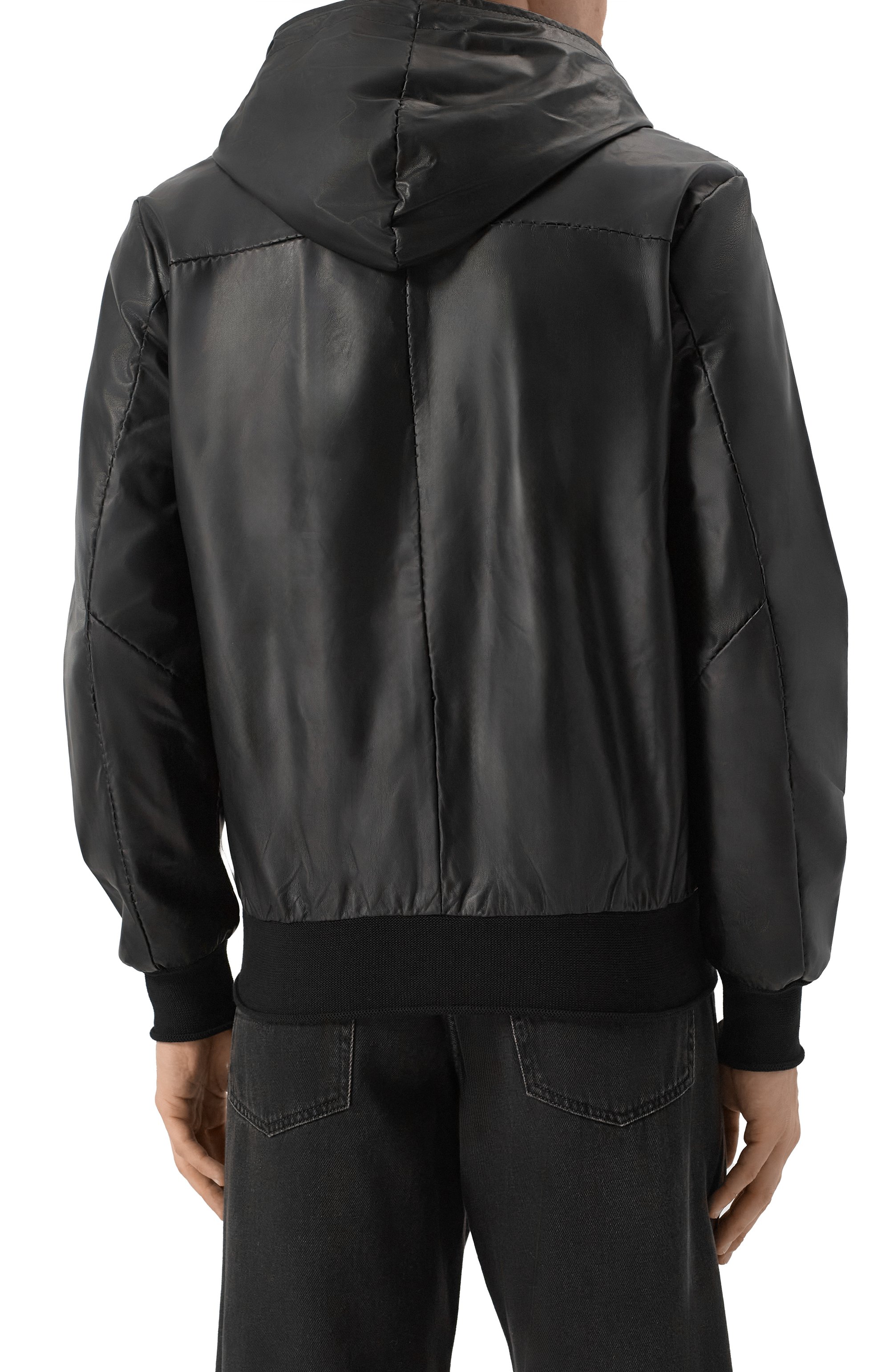 Кожаный бомбер GIORGIO BRATO, арт. GU25S14096NAPSTM, фото 4