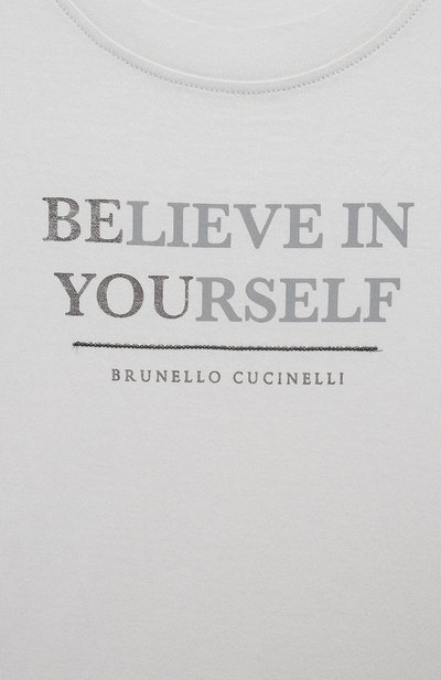 Хлопковая футболка BRUNELLO CUCINELLI, арт. B0A45T289C, фото 3