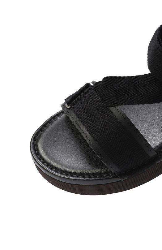 Кожаные сандалии Giorgio Armani GM001776/AF19218 Чёрный  GM001776/AF19218 Фото 7