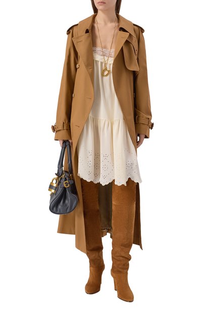 Замшевые ботфорты eve CHLOÉ, арт. CH25W03PRY, фото 3