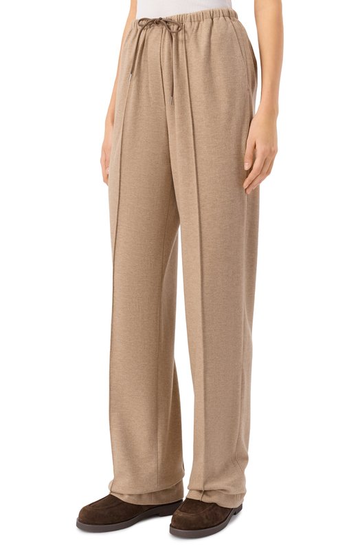 Шерстяные брюки 12 STOREEZ 134088 Коричневый  134088 Фото 3