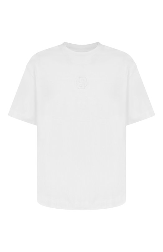 Хлопковая футболка BOSS 50555106 Белый 50555106