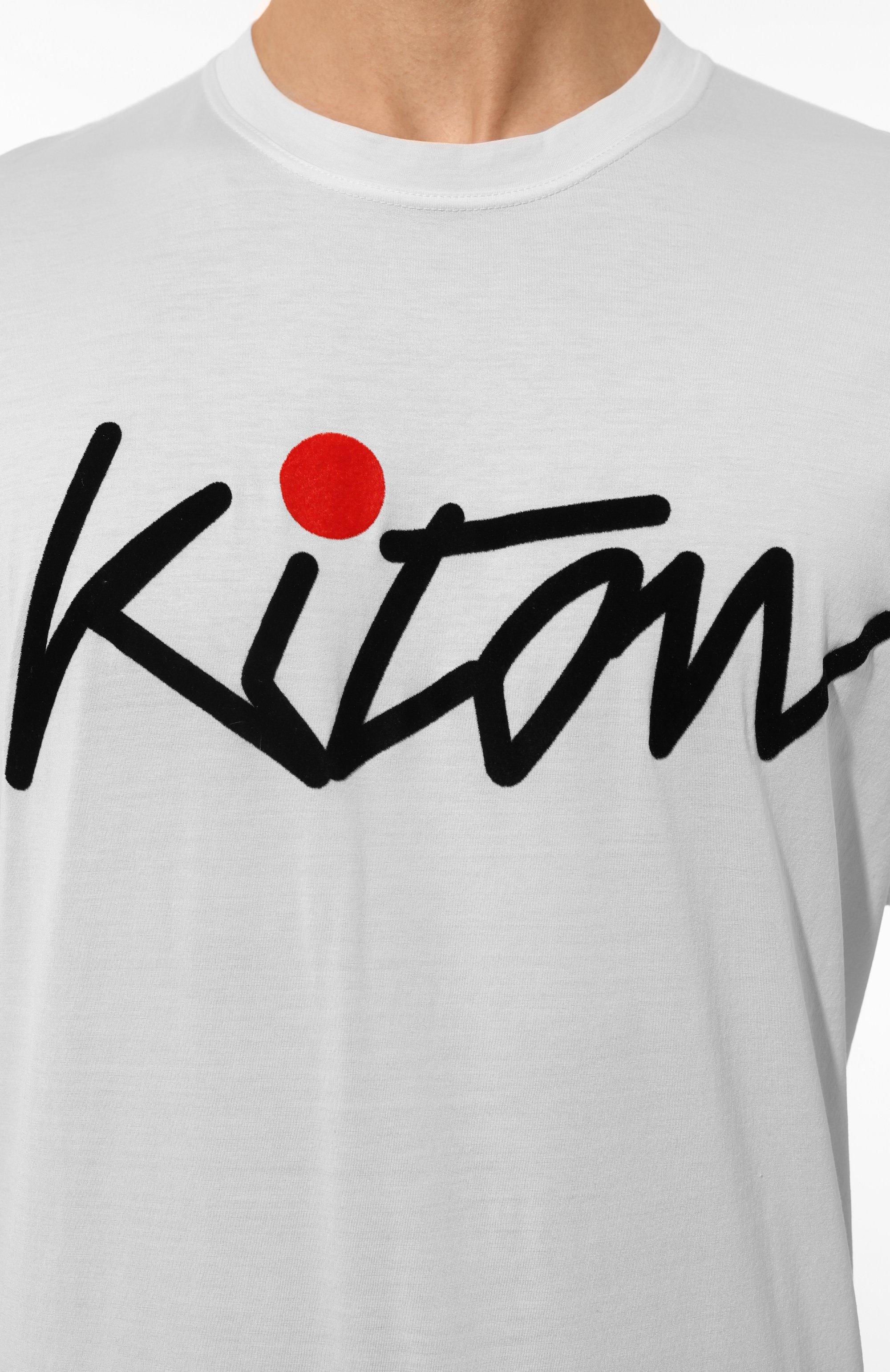 Хлопковая футболка KITON, арт. UMK0482HE, фото 5