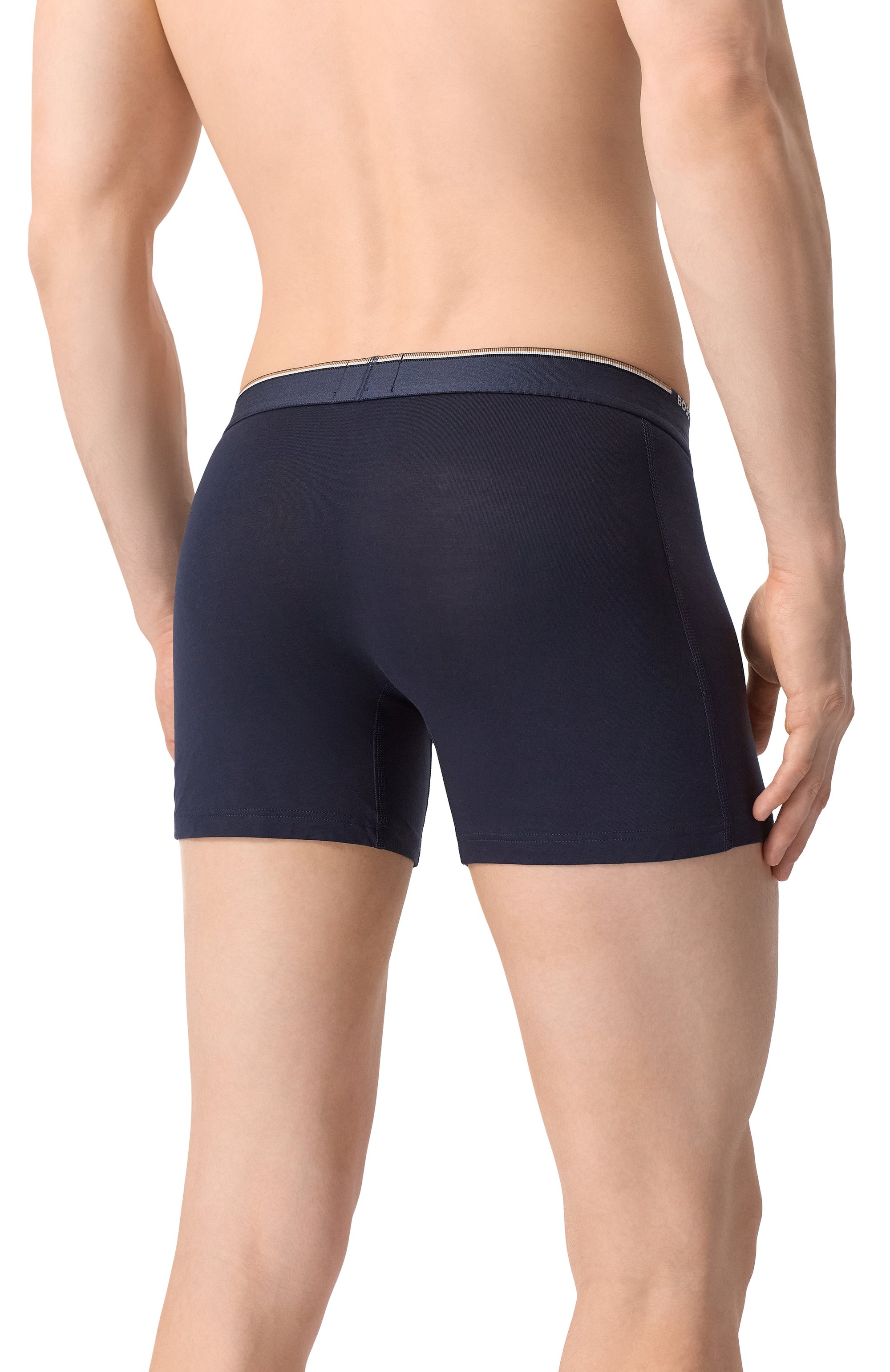 Комплект из трех боксеров BOSS разноцветного цвета по цене 7475 руб., арт. 50534503, фото 3 Комплект из трех боксеров BOSS, арт. 50534503, фото 3