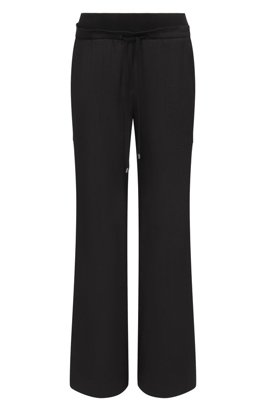 Брюки изо льна и вискозы Lorena Antoniazzi P2640PA81A/3347 Чёрный P2640PA81A/3347