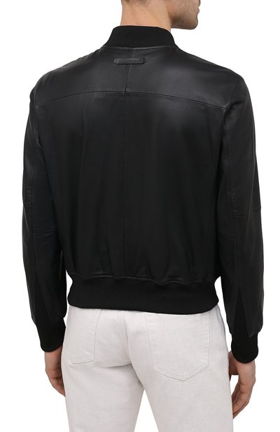 Кожаный бомбер EMPORIO ARMANI, арт. A1R14P/A1P06, фото 4