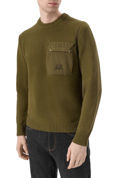 Шерстяной свитер C.P. COMPANY, арт. 19CMKN244A110149M, фото 3