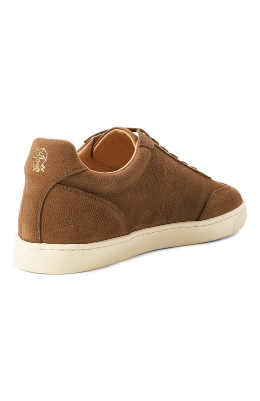 Кожаные кеды Hybrid Brunello Cucinelli MZUMSAN311 Коричневый  MZUMSAN311 Фото 5