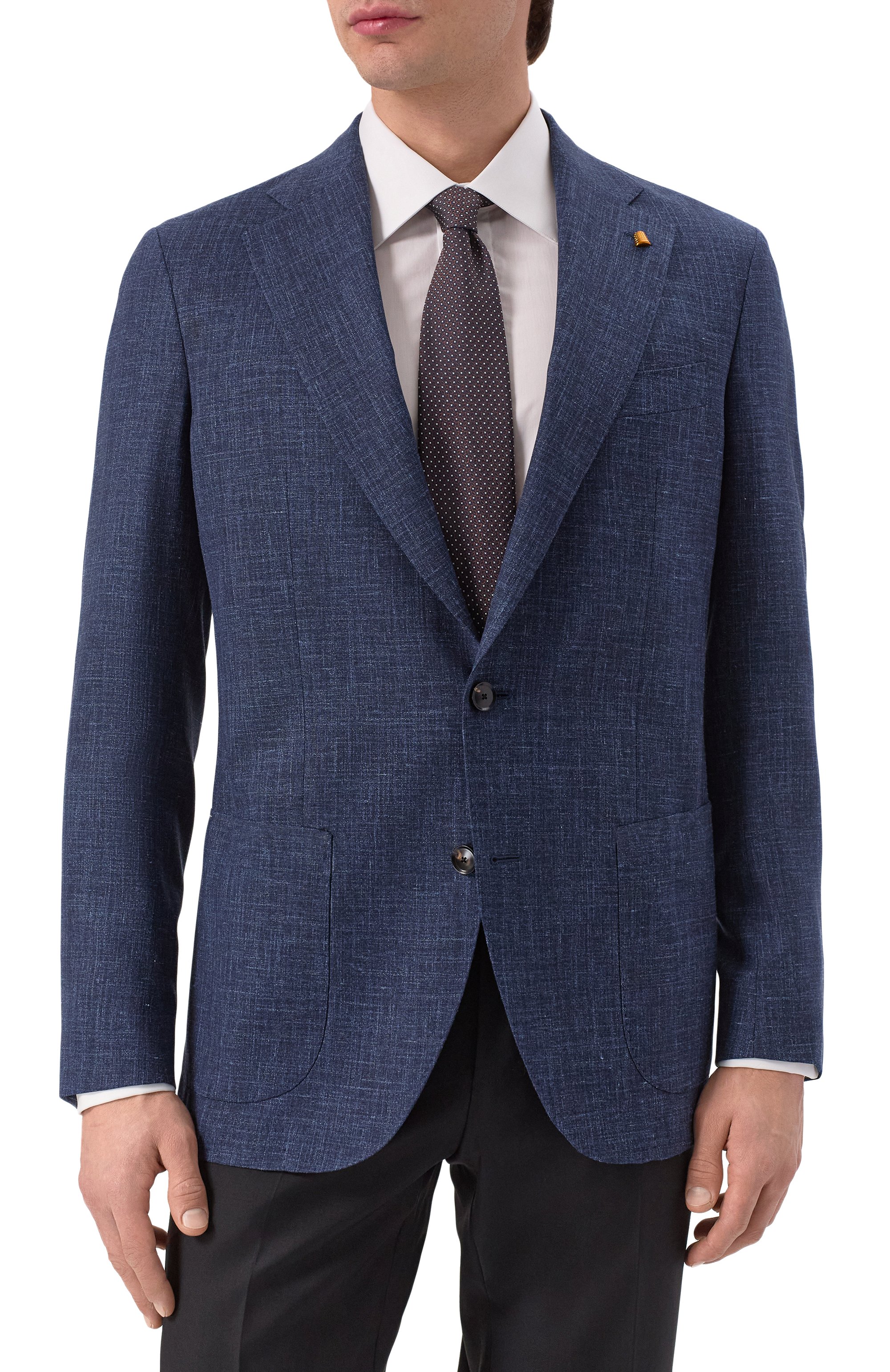 Пиджак из шерсти и шелка SARTORIA LATORRE, арт. EF74/UH0384, фото 4